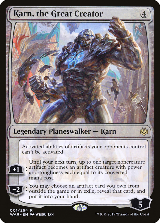 Karn, the Great Creator (WAR-001) - War of the Spark Foil