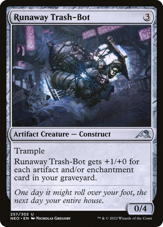 Runaway Trash-Bot (NEO-257) - Kamigawa: Neon Dynasty