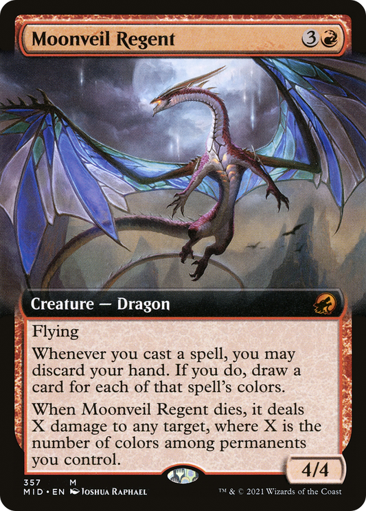 Moonveil Regent (MID-357) - Innistrad: Midnight Hunt: (Extended Art) Foil