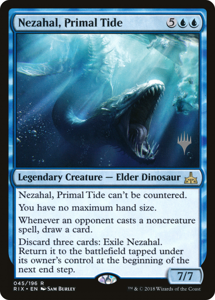 Nezahal, Primal Tide (PPM20-045) - Rivals of Ixalan Promos Foil (Promo Pack)