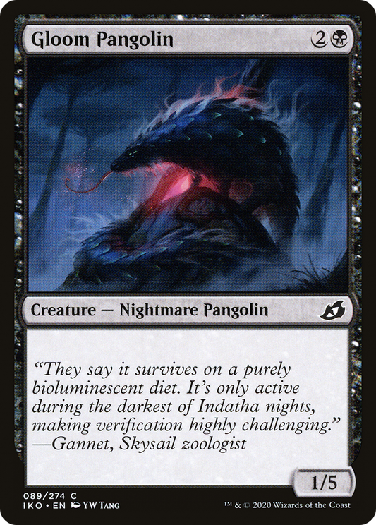 Gloom Pangolin (IKO-089) - Ikoria: Lair of Behemoths Foil