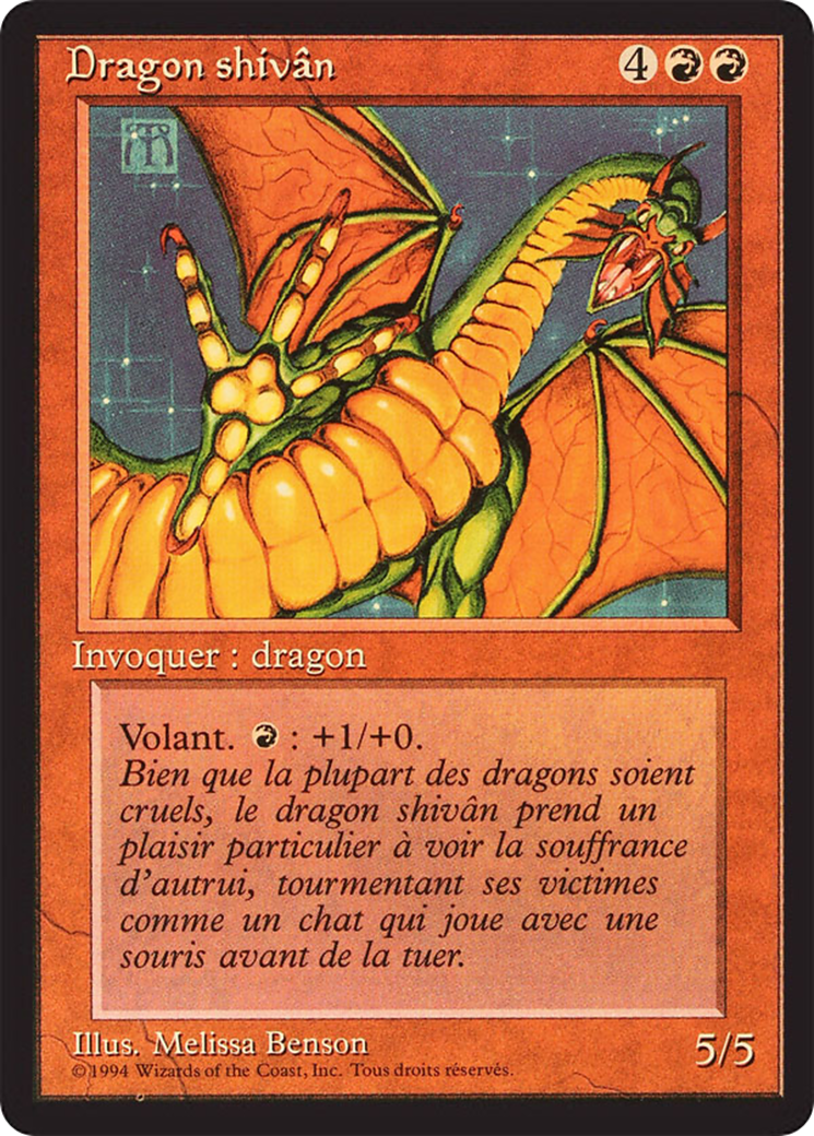 Shivan Dragon (FBB-177) - Foreign Black Border