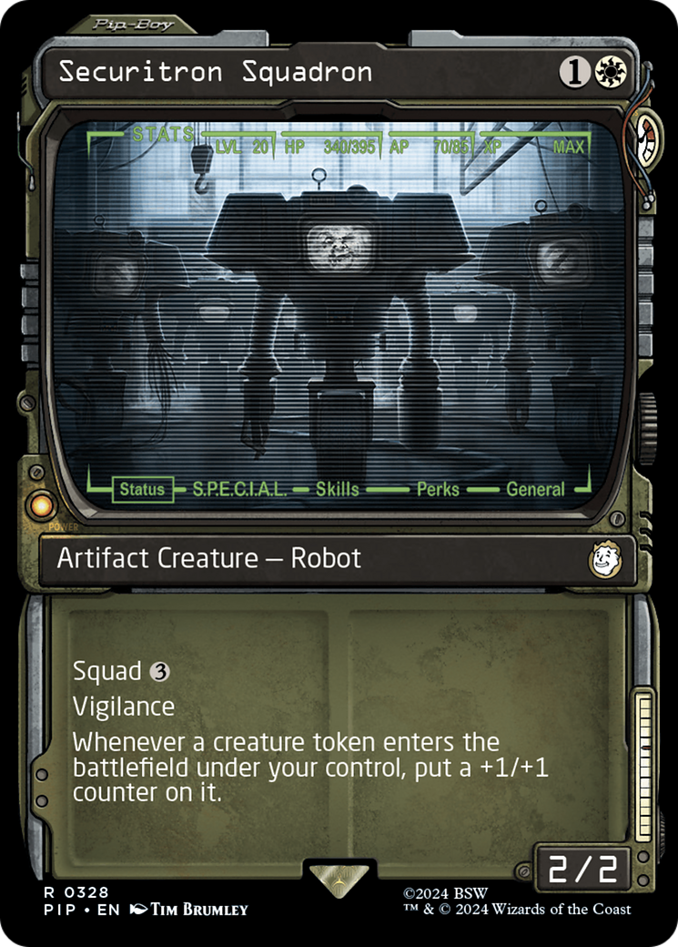 Securitron Squadron (PIP-328) - Fallout: (Showcase) Foil