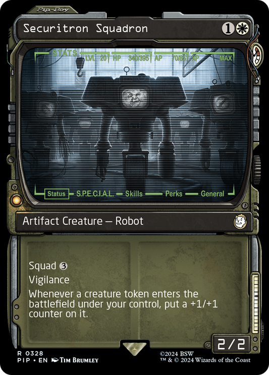 Securitron Squadron (PIP-328) - Fallout: (Showcase) Foil