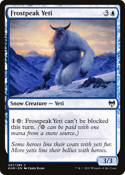 Frostpeak Yeti (KHM-057) - Kaldheim: (snow)