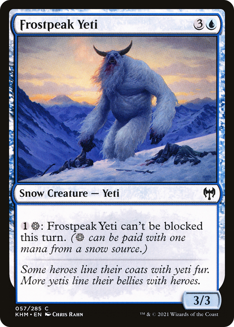 Frostpeak Yeti  (KHM-057) - Kaldheim: (snow) Foil