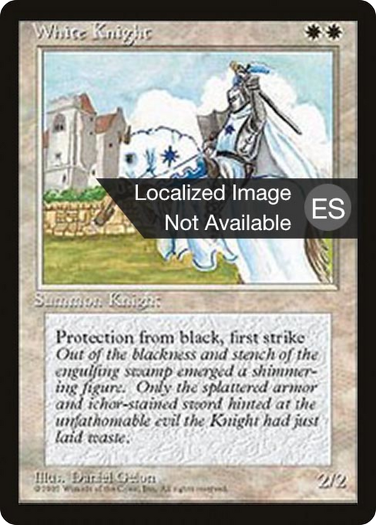 White Knight (4BB-056) - Fourth Edition Foreign Black Border