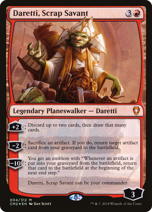 Daretti, Scrap Savant (CM2-004) - Commander Anthology Volume II Foil