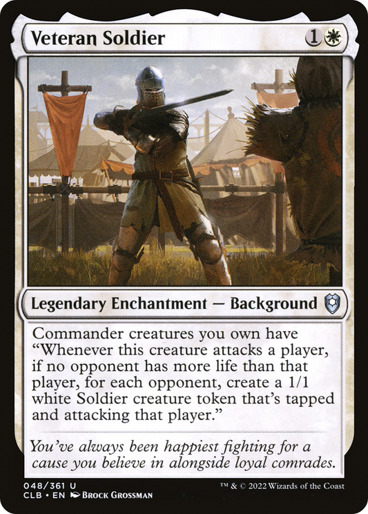 Veteran Soldier (CLB-048) - Commander Legends: Battle for Baldur's Gate