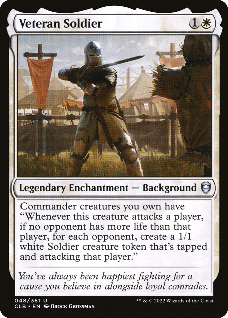 Veteran Soldier (CLB-048) - Commander Legends: Battle for Baldur's Gate Foil