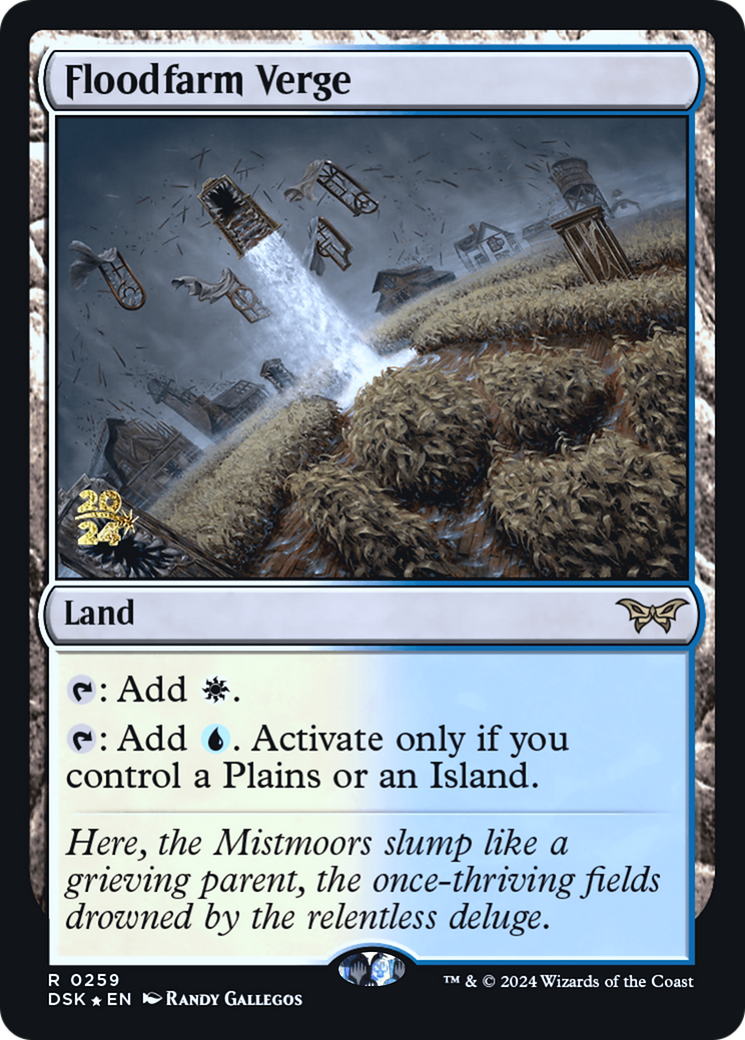 Floodfarm Verge (PRE-259) - Duskmourn: House of Horror Promos (Prerelease) Foil