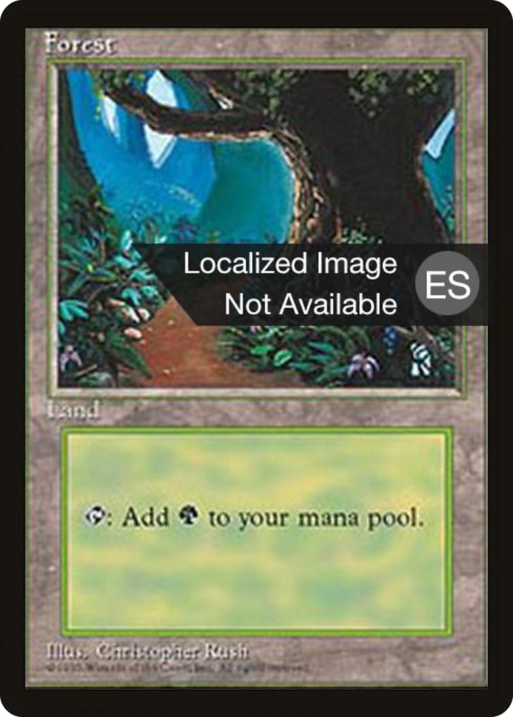 Forest (4BB-377) - Fourth Edition Foreign Black Border