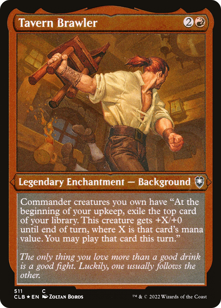 Tavern Brawler (CLB-511) - Commander Legends: Battle for Baldur's Gate Etched Foil