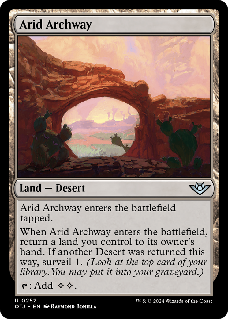 Arid Archway (OTJ-252) - Outlaws of Thunder Junction