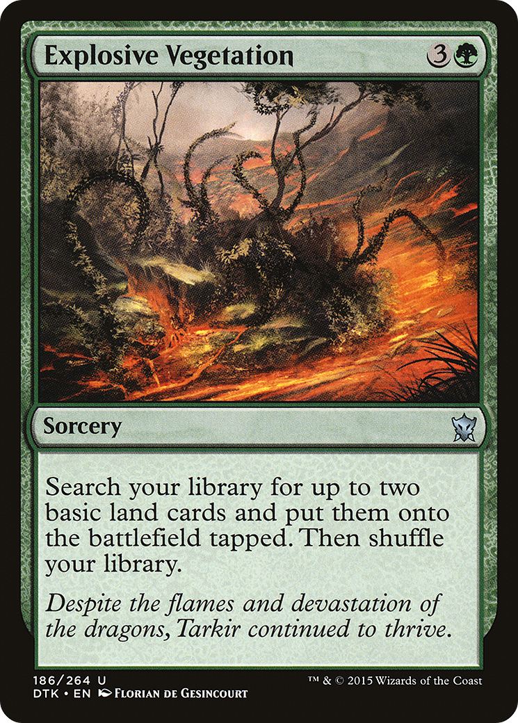 Explosive Vegetation (DTK-186) - Dragons of Tarkir Foil