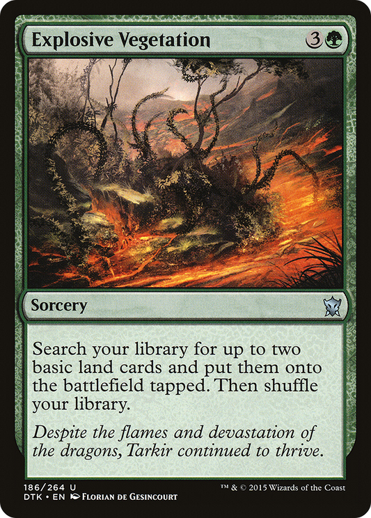 Explosive Vegetation (DTK-186) - Dragons of Tarkir Foil