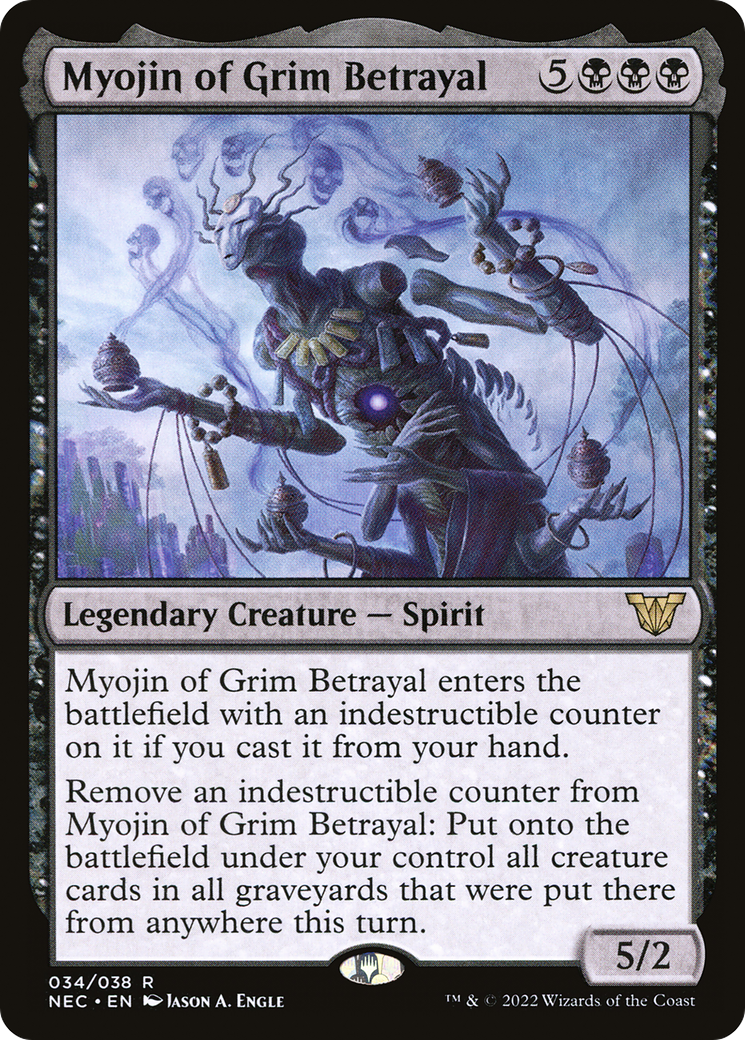 Myojin of Grim Betrayal (NEC-034) - Neon Dynasty Commander