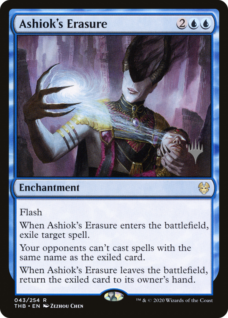 Ashiok's Erasure (PTHB-43P) - Theros Beyond Death Promos