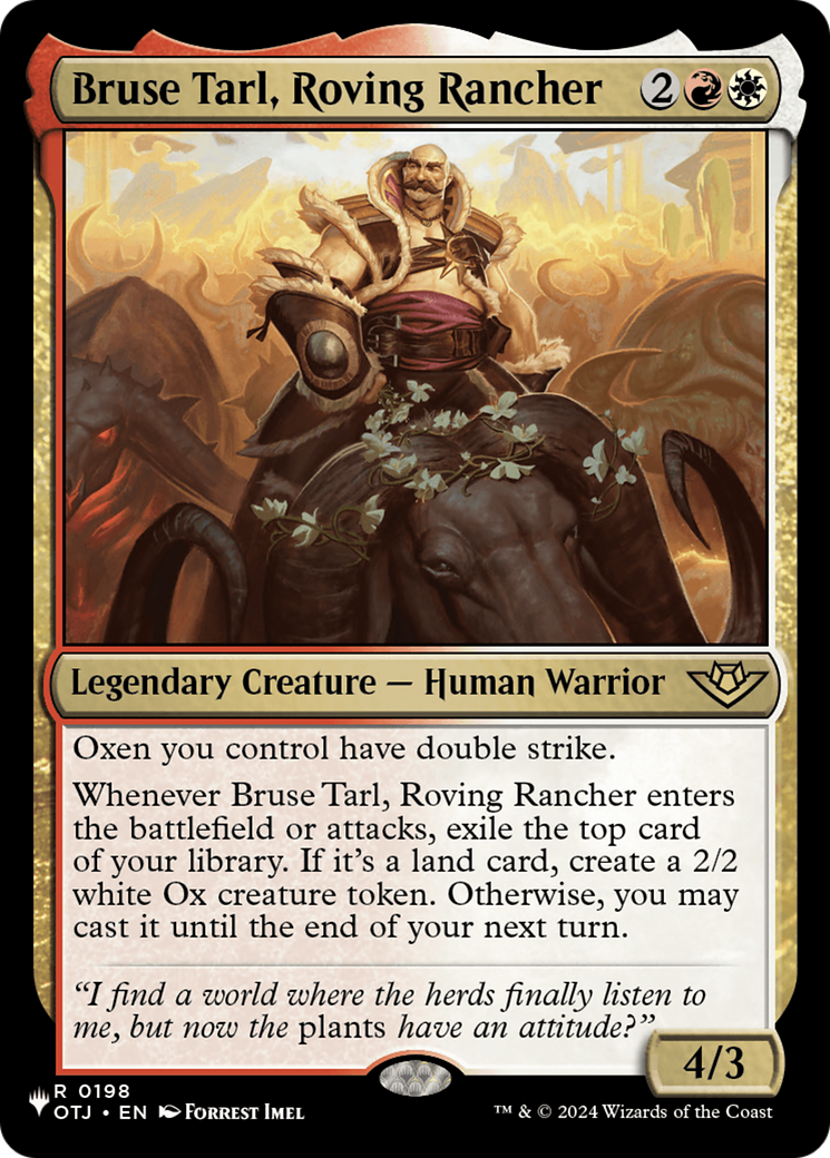 Bruse Tarl, Roving Rancher (LIST-198) - The List