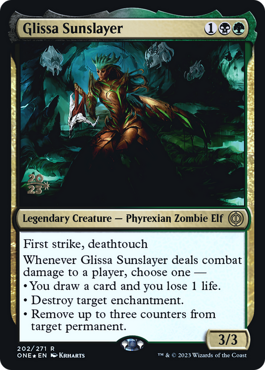 Glissa Sunslayer (PONE-202S) - Phyrexia: All Will Be One Promos Foil