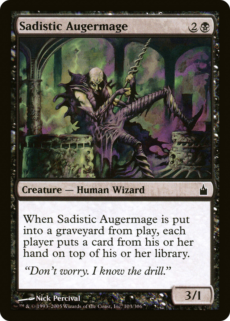 Sadistic Augermage (RAV-103) - Ravnica: City of Guilds Foil