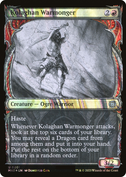 Kolaghan Warmonger (MAT-201) - March of the Machine: The Aftermath: (Showcase) Foil