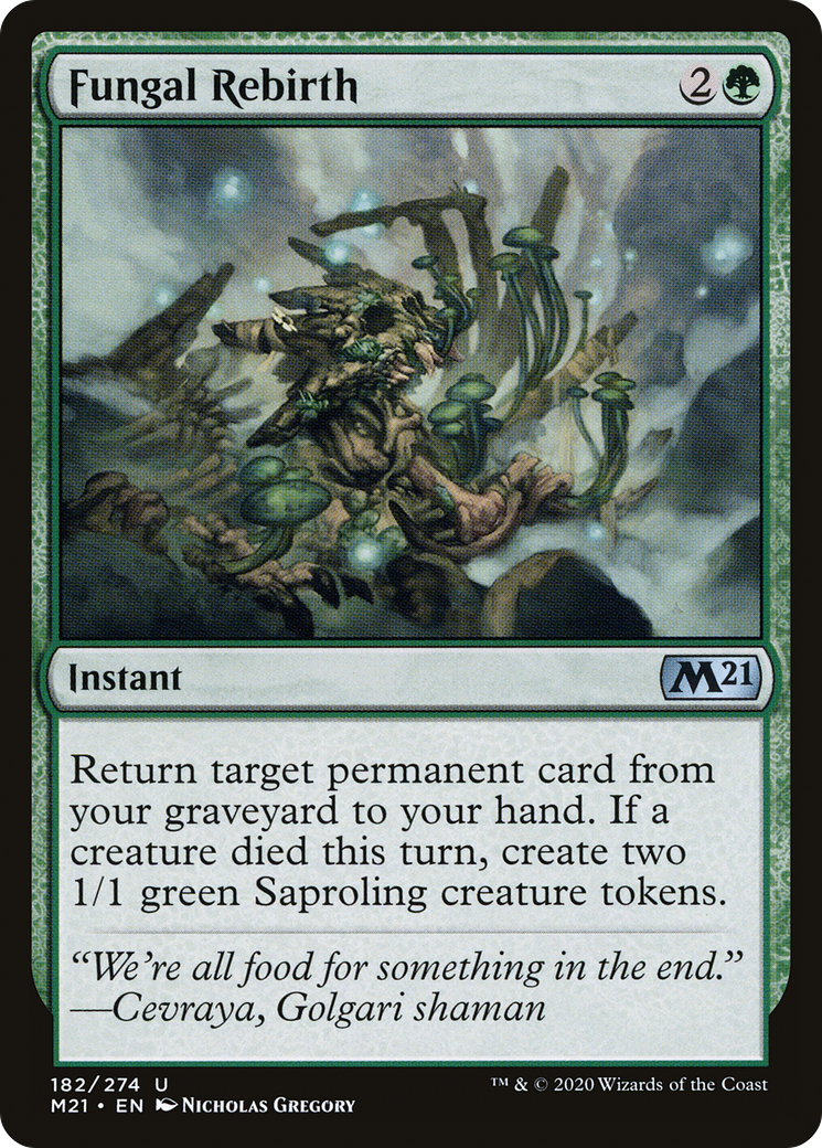 Fungal Rebirth  (M21-182) - Core Set 2021 Foil