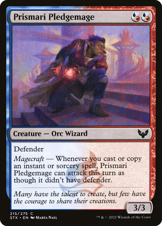 Prismari Pledgemage (STX-215) - Strixhaven: School of Mages Foil