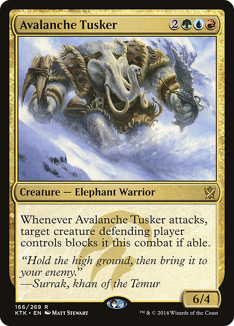 Avalanche Tusker (KTK-166) - Khans of Tarkir