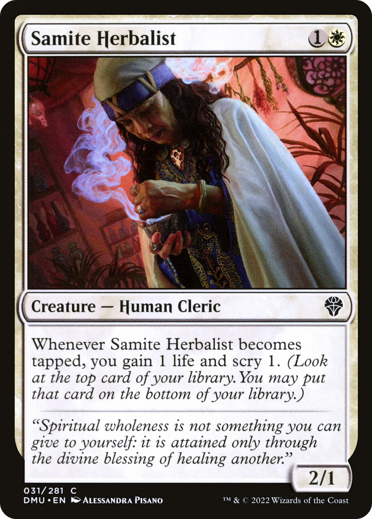 Samite Herbalist (DMU-031) - Dominaria United