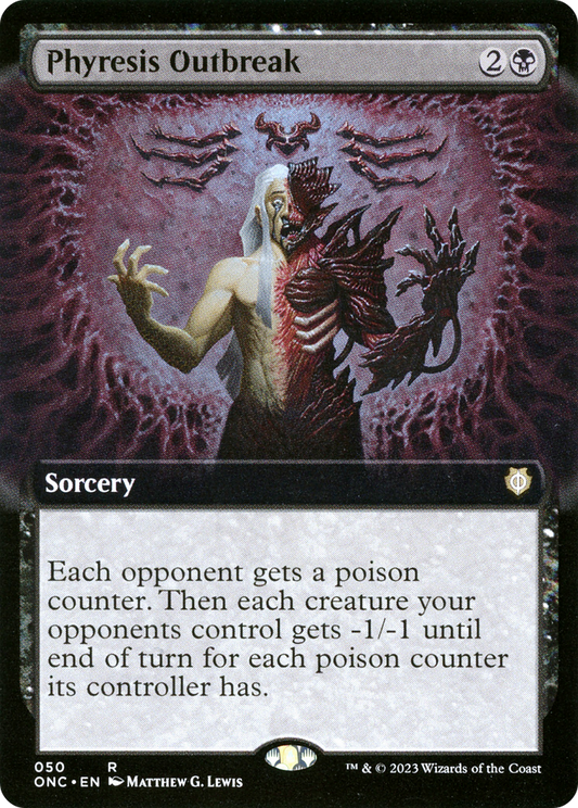 Phyresis Outbreak (ONC-050) - Phyrexia: All Will Be One Commander: (Extended Art)