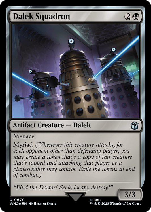 Dalek Squadron (Surge Foil) (WHO-670) - Doctor Who Foil