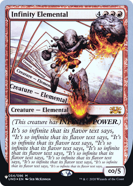 Infinity Elemental (ULST-029) - The List (Unfinity Foil Edition) Foil