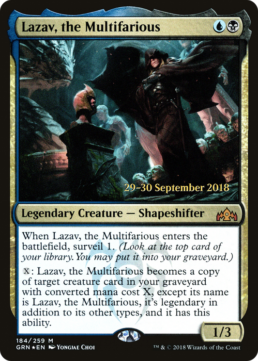 Lazav, the Multifarious (PGRN-184S) - Guilds of Ravnica Promos Foil