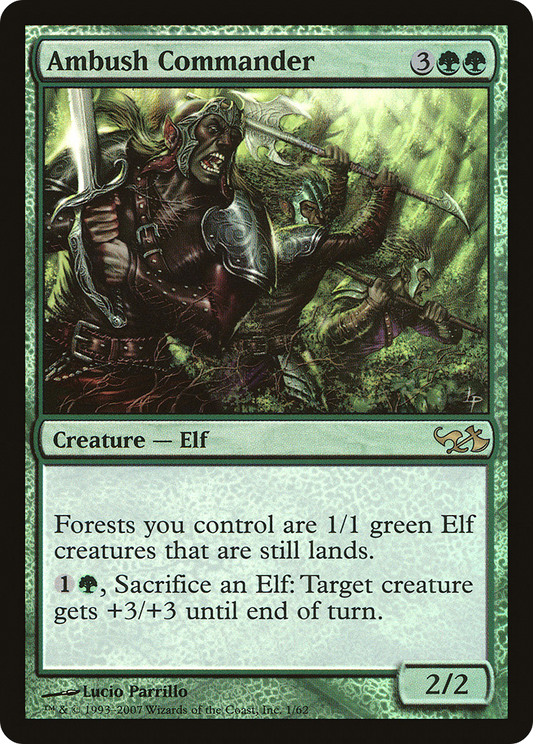 Ambush Commander (DD1-001) - Duel Decks: Elves vs. Goblins Foil