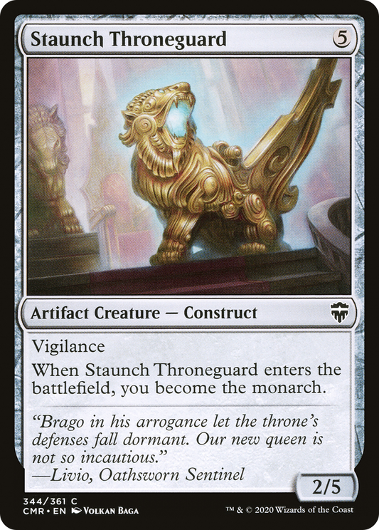 Staunch Throneguard (CMR-344) - Commander Legends Foil