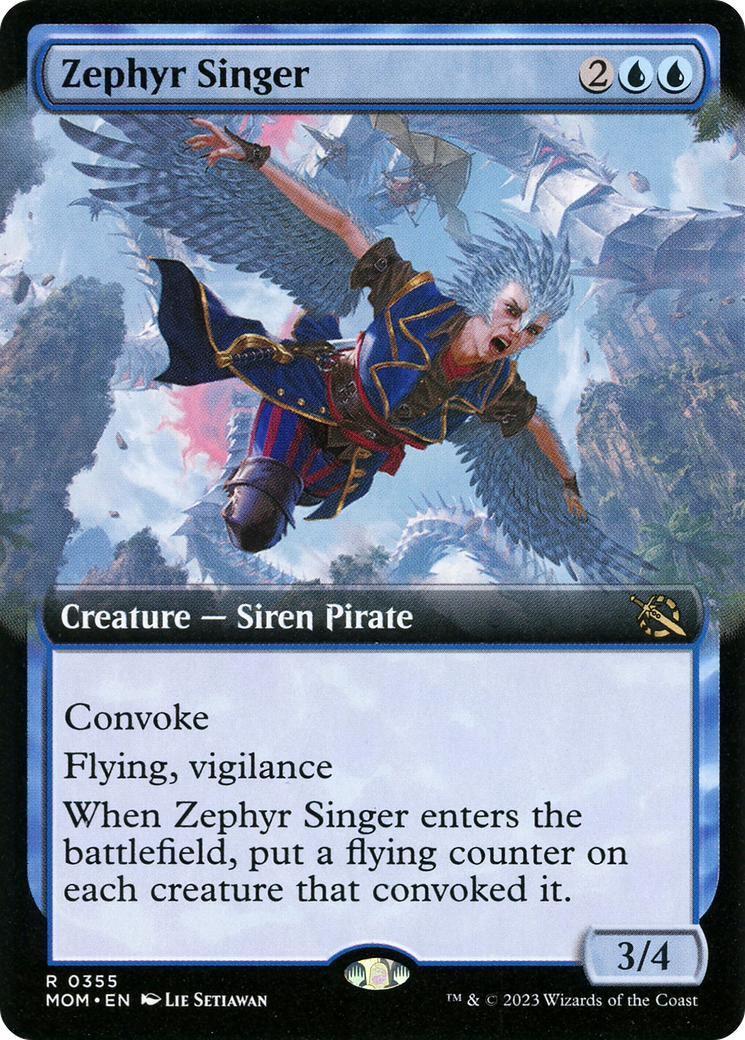 Zephyr Singer (MOM-355) - March of the Machine: (Extended Art) Foil