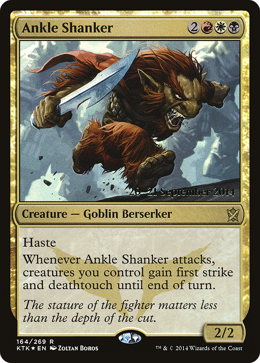 Ankle Shanker (PRE-164S) - Khans of Tarkir Promos (Prerelease) Foil