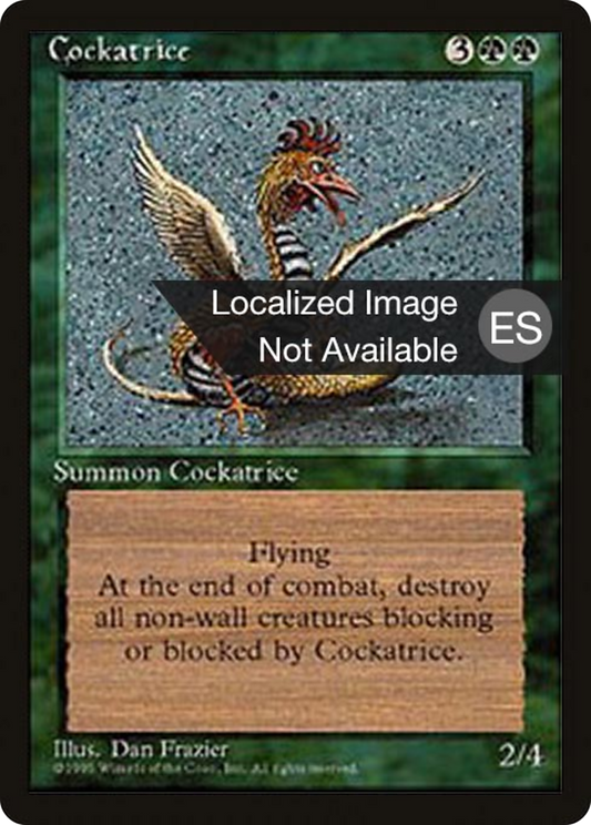 Cockatrice (4BB-237) - Fourth Edition Foreign Black Border