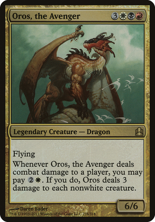 Oros, the Avenger (OCMD-216) - Commander 2011 Oversized Foil