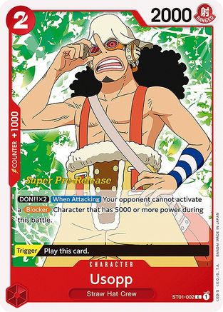 (ST01-002) Usopp - Super Pre-Release Starter Deck 1: Straw Hat Crew Normal