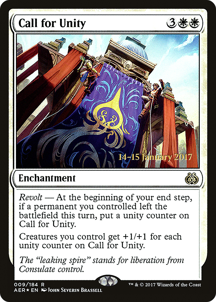 Call for Unity (PAER-09S) - Aether Revolt Promos Foil