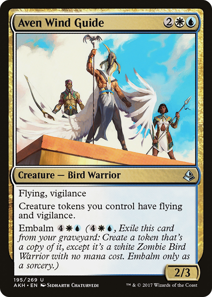 Aven Wind Guide (AKH-195) - Amonkhet Foil