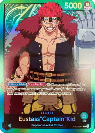 (ST02-001) Eustass"Captain"Kid (001) - Super Pre-Release Starter Deck 2: Worst Generation Foil