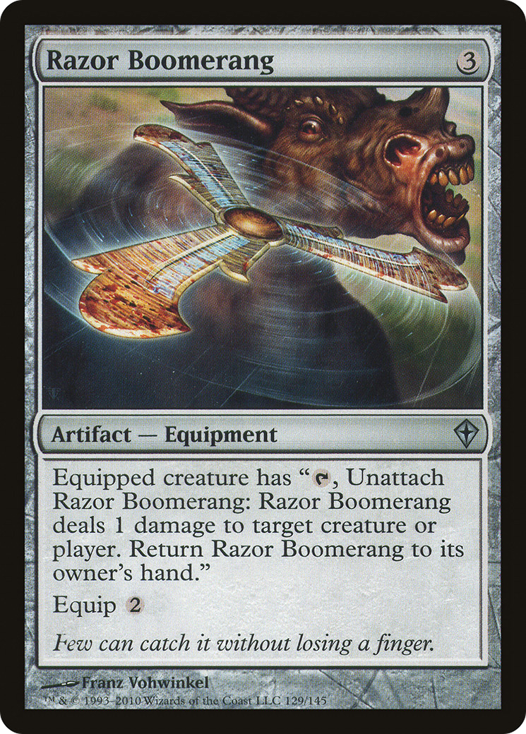 Razor Boomerang (WWK-129) - Worldwake Foil