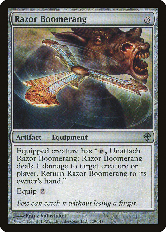 Razor Boomerang (WWK-129) - Worldwake Foil