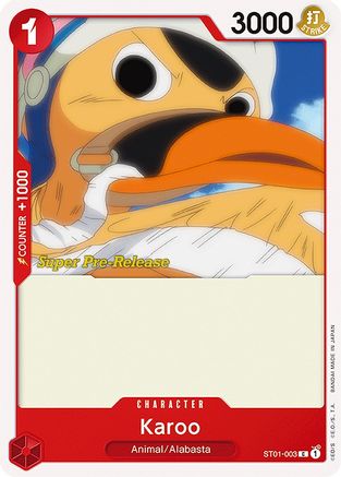 (ST01-003) Karoo - Super Pre-Release Starter Deck 1: Straw Hat Crew Normal