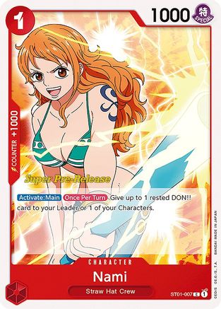 (ST01-007) Nami - Super Pre-Release Starter Deck 1: Straw Hat Crew Normal