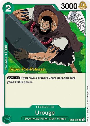 (ST02-003) Urouge - Super Pre-Release Starter Deck 2: Worst Generation Normal