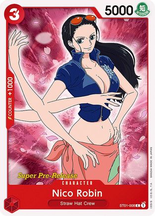 (ST01-008) Nico Robin - Super Pre-Release Starter Deck 1: Straw Hat Crew Normal